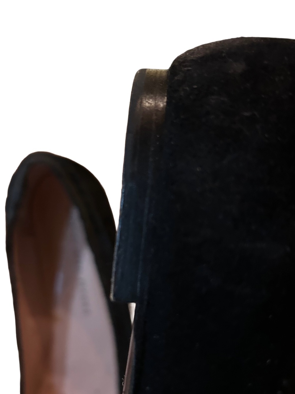 Marc by Marc Jacobs Black Suede Grosgrain Bow Pointed Toe Flats - Picture 5 of 6